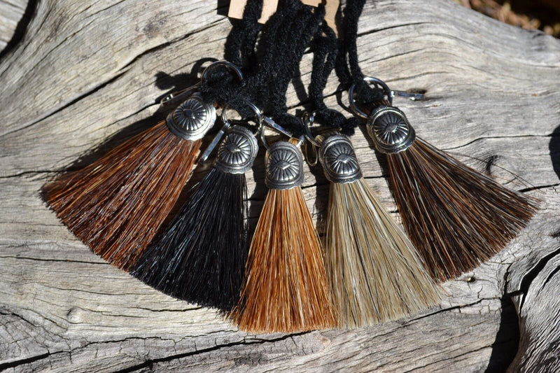 3" 100% Horsehair Fan Zipper Pull - Assorted Colors - Jacket/Backpack/Purse