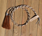 Natural Twisted Horse Hair Stampede String Cotter Pins - Brown/White