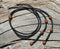 Products Natural Braided Leather Stampede String 3 Knots & Cotter Pin - Black