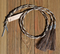 Natural Twisted Horse Hair Stampede String Cotter Pins - Brown Roan/White