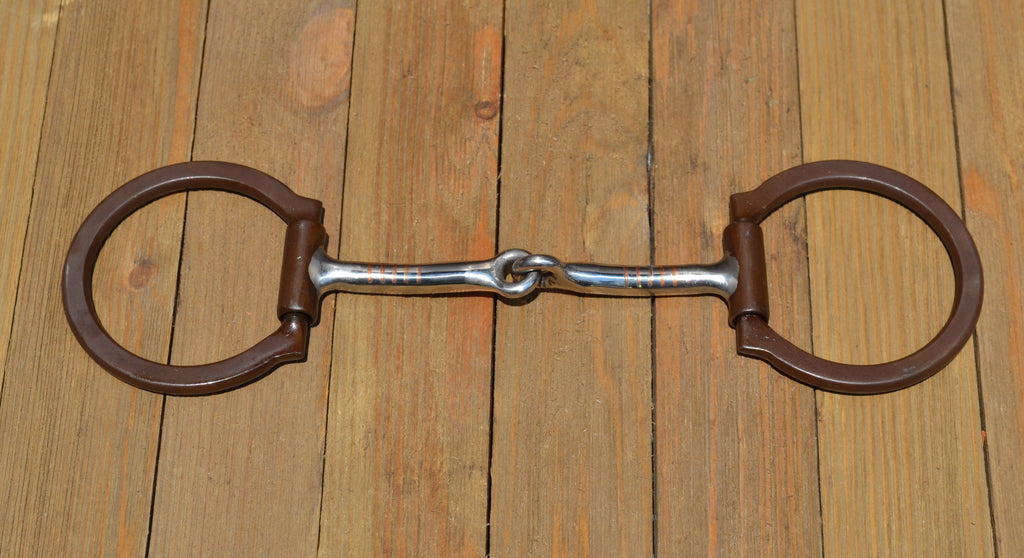 Reinsman 225 Golden Glide Offset Dee Snaffle with 3/8 Smooth Copper; Stage A Reinsman 225 Golden Glide Offset Dee Snaffle with 3/8 Smooth Copper; Stage A