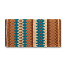 Mayatex 1455-18 38x34 New Nova Wool Blanket TEAL TURQ BROWN