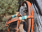 Jose Ortiz Light Russet Futurity Brow Headstall Natural/Turquoise Rawhide