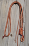Jose Ortiz 5/8" Hermann Oak Harness Leather Split Reins Natural/Latigo Rawhide