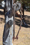 Jose Ortiz 1" Harness Split Ear Headstall Teal Buckstitch  - Square Buckle