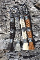 Beautiful 100% Horse Hair Key Ring Chain with Concho *** Great Gift ***
