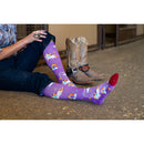 Lucky Unicorns Purple Performance Boot Socks