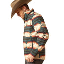 Ariat Mens Western Print Logo Softshell Jacket – Water-Resistant Stretch Lightweight Jacket
