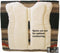 Close Up View Spine Cut out T3 Woven Pad with Woolback Liner and Ortho-Impact Protection Inserts