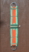 100% Mohair Vaquero Style Straight Cinch - Mint/Orange/Sage/Green - 30"