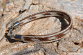 100% Braided 3 Strand Horsehair Bracelet - Clasp - Various Colors