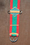 100% Mohair Vaquero Style Straight Cinch - Red/Kelly Green/Tan/Turquoise - 30"