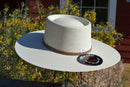 Atwood Hat Company - 4.5" Flat Brim Nevada - Long Oval - 15X Palm Leaf - Hatband will arrive assorted, either black, tan, or brown.