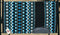 Mayatex Custom Show Saddle Blanket Pad 40"x 34"- Black/Turquoise/Cream