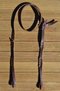 Jose Ortiz 1/2" Brown Latigo Bosal Noseband Hanger - Self-tie