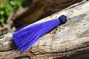 Purple - Brand new, 3" total length natural horsehair zipper pull with spring clip.  Handmade and hand colored from 100% natural mane horsehair.  Small spring clip is simple to attach to your zippers on your jacket, handbag, backpack or anywhere! 