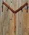 Circle Y of Yoakum - 1 1/2" Flared Breast Collar with Slotted Conchos.  Hand carved diamond tooling.  Circle Y's Regular Oil 