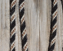 Jose Ortiz 1/2" Mane Hair Roping/Loop Reins -Black, White, Chestnut & White