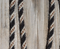 Jose Ortiz 1/2" Mane Hair Roping/Loop Reins -Black, White, Chestnut & White