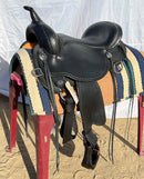 16" Circle Y Salt River Flex2 Trail Saddle - Black - Wide Bars