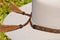 1/2" Hand Braided 5 Strand Horsehair Hatband Double Tassels - Sorrel/Black