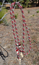 Jose Ortiz 1/2" Mohair Roping/Loop Reins - Brown, Wine, Natural & Black