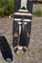 100% Mohair Vaquero Style Mane Hair Girth/Cinch w/Shu-Fly - Black/Chestnut- 30"