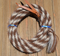 Jose Ortiz 1/2" Mane Mecate Reins - 6 Str x 22' - Chestnut/White