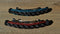 Close Up View Various Colors Awesome 5/8" wide x 4" long, French Braided Natural Horsehair Barrette. 