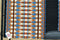 Close Up View Mayatex Custom Show Saddle Blanket Pad 40"x 34"- Black/Ocean Blue/Tan/Cream
