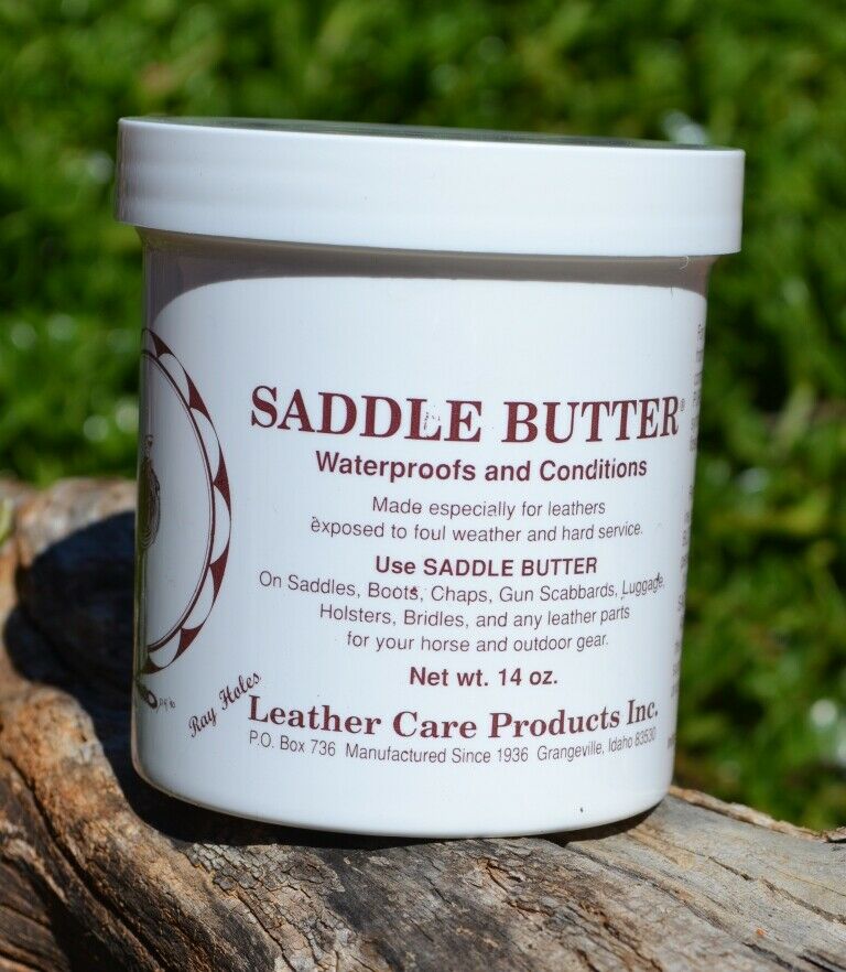 SADDLE BUTTER® does not contain modern synthetics, mineral oils or commonly used leather-treating chemicals which break down the natural fiber and slowly rot your   leather goods. 