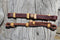 Latigo Leather with Natural Rawhide Romel Rein Extenders - 6" Long - PAIR