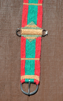 100% Mohair Vaquero Style Straight Cinch - Red/Kelly Green/Tan/Sage - 28"