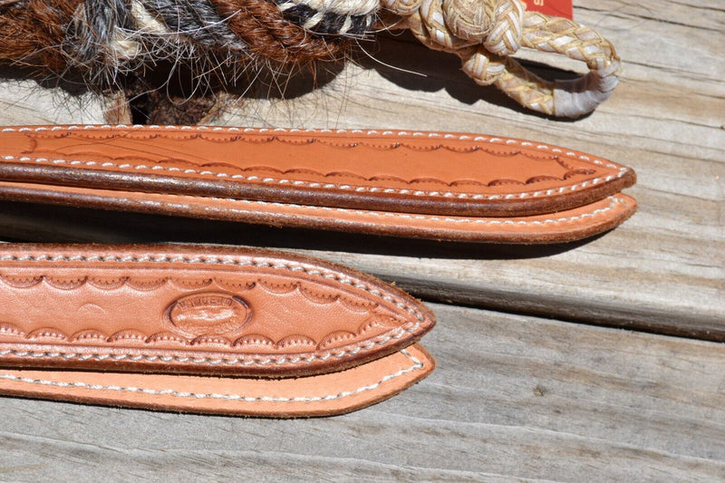Jose Ortiz 5/8" Mane Hair Split Reins 8 ft - Chestnut, Grey, White, Blk & Wht