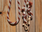 Jose Ortiz 5/8" Mohair Roping/Loop Reins - Rusty Brown, White, Black & White