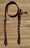 Jose Ortiz 1/2" Latigo Bosal Noseband Hanger Natural Rawhide Rings - Self-tie