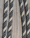 Jose Ortiz 5/8" Angora Mohair Split Reins - 6 Str - Dark Grey, Black & White