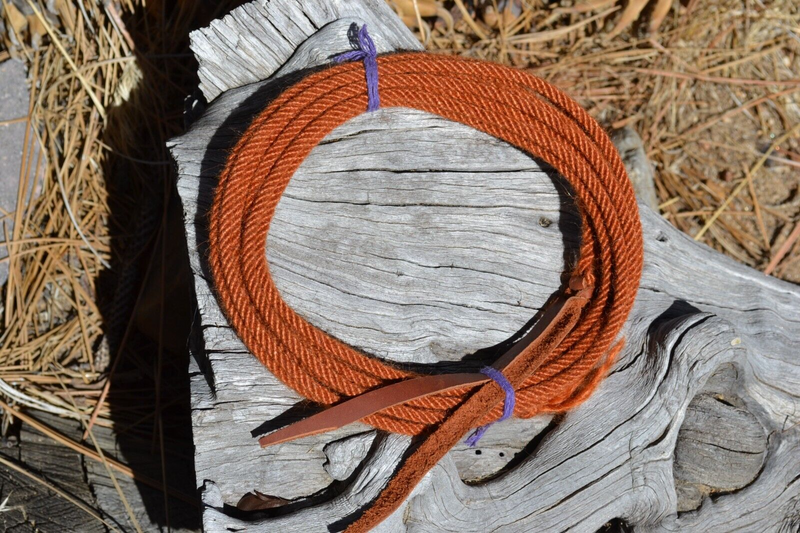 Jose Ortiz 1/4" Mohair Get Down / Fiador Rope 16' - Rust