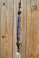 Cashel Breast Collar Wither Strap Beaded - Blue & Green Arrow