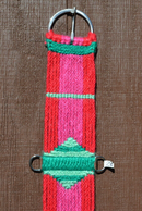 100% Mohair Vaquero Style Straight Cinch - Red/Raspberry/Mint/Kelly Green - 28"