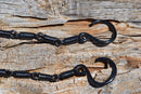 11" Spiral Bridle Bit Rein Chains Dark Gun Metal Grey Finish - PAIR