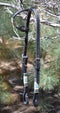 Jose Ortiz Black Single One Ear Headstall Natural & Turquoise Rawhide Braiding