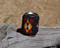 Scarf Slide - Hand Hitched Horse Hair Wrapped Scarf Slide - Black, Orange, Red
