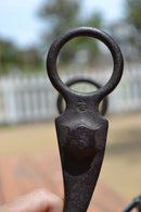 Close Up ViewVintage/Antique Short Shank Horse Bit,  North and Judd makers mark.  Most likely from  early 1900's.  Decorative use only.