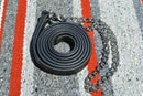 Western Black Show Lead Shank with Stainless Steel Chain