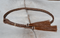 3/8" Braided Horsehair Hatband Double Side Tassel - Chestnut/White