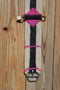 Close Up View Brand new,  Jose Ortiz - Vaquero Brand - 100% Mohair Cinch/Cincha made in the Vaquero style.    This narrower cinch is 34" long end to end, single layer 16 strands and 4 1/2" wide at the widest point.  Hand made from 100% natural mohair in natural, black and raspberry pink colors.   