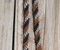 Jose Ortiz 1/2" Mane Hair Roping/Loop Reins - Black, Chestnut, Black & White