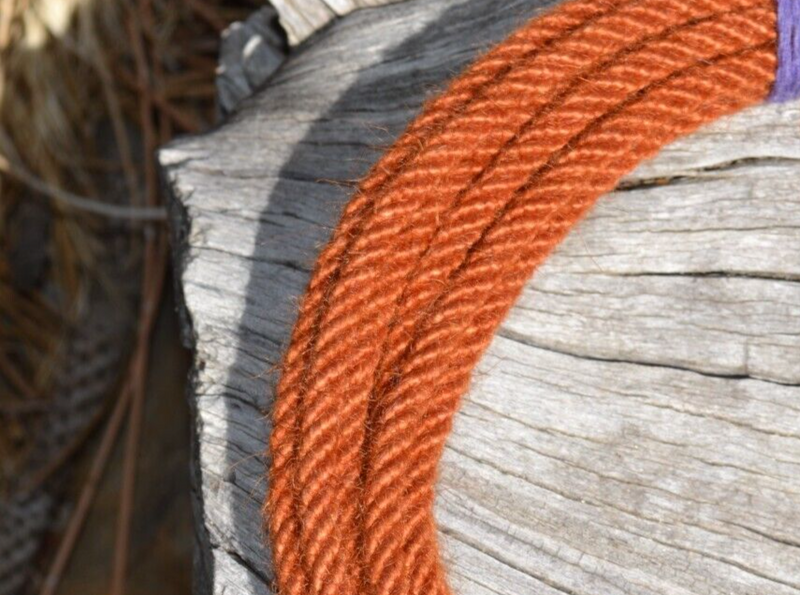 Jose Ortiz 1/4" Mohair Get Down / Fiador Rope 16' - Rust