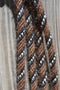 Jose Ortiz 5/8" Mane Hair Split Reins 8 ft -  Chestnut, Black, White & Black